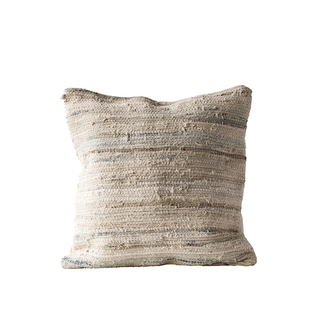 Recycled Cotton & Canvas Chindi Pillow