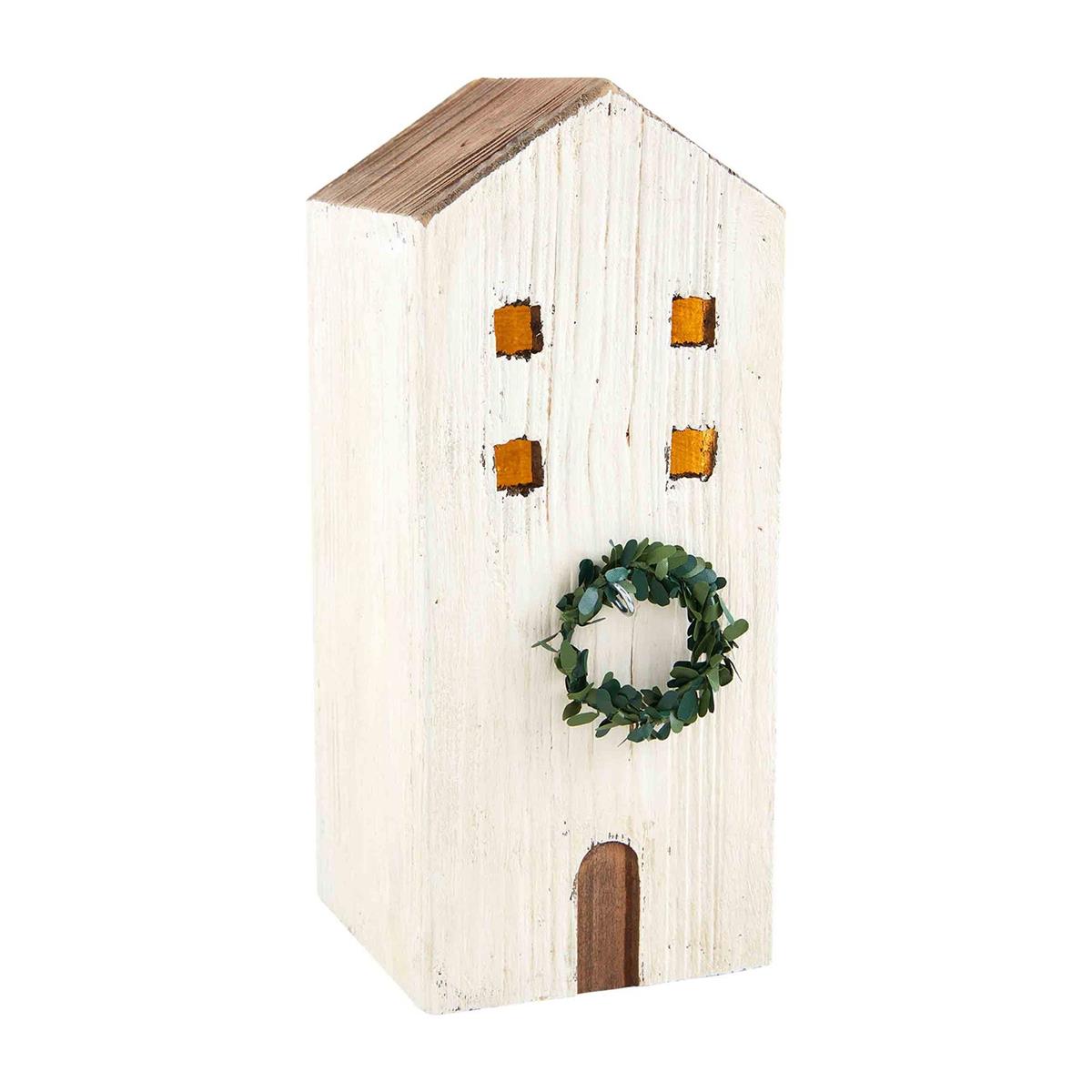 Light-Up Wooden Christmas Houses