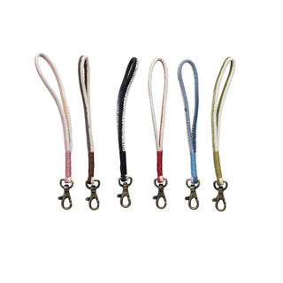 Cotton Rope & Metal Ombré Keychains