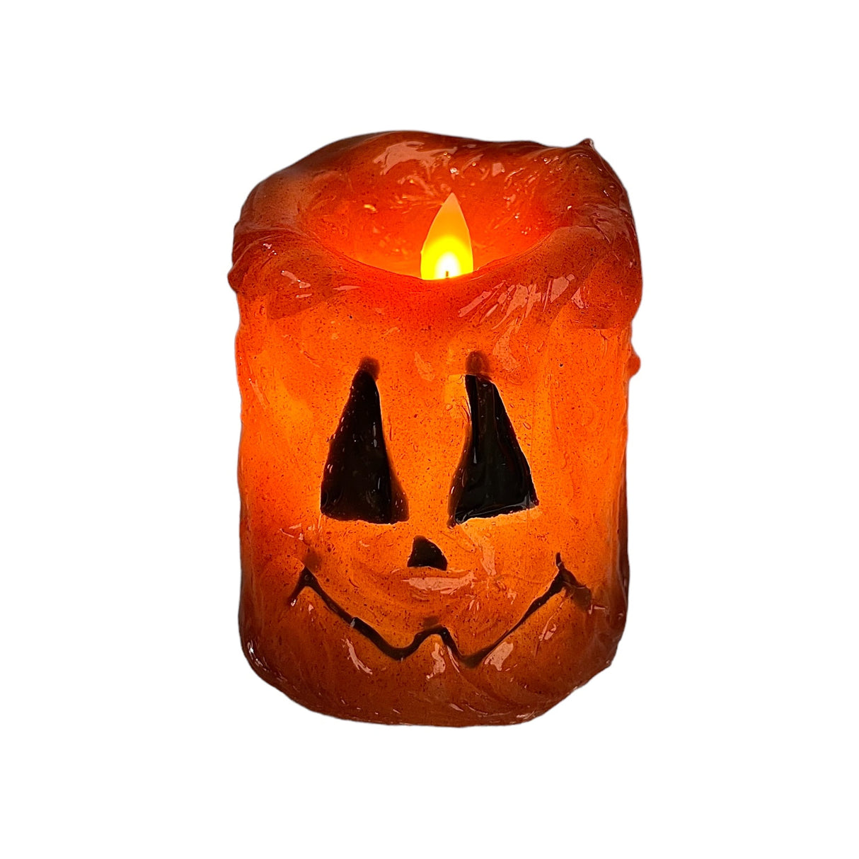 Handmade Halloween Flameless Pillar Candles