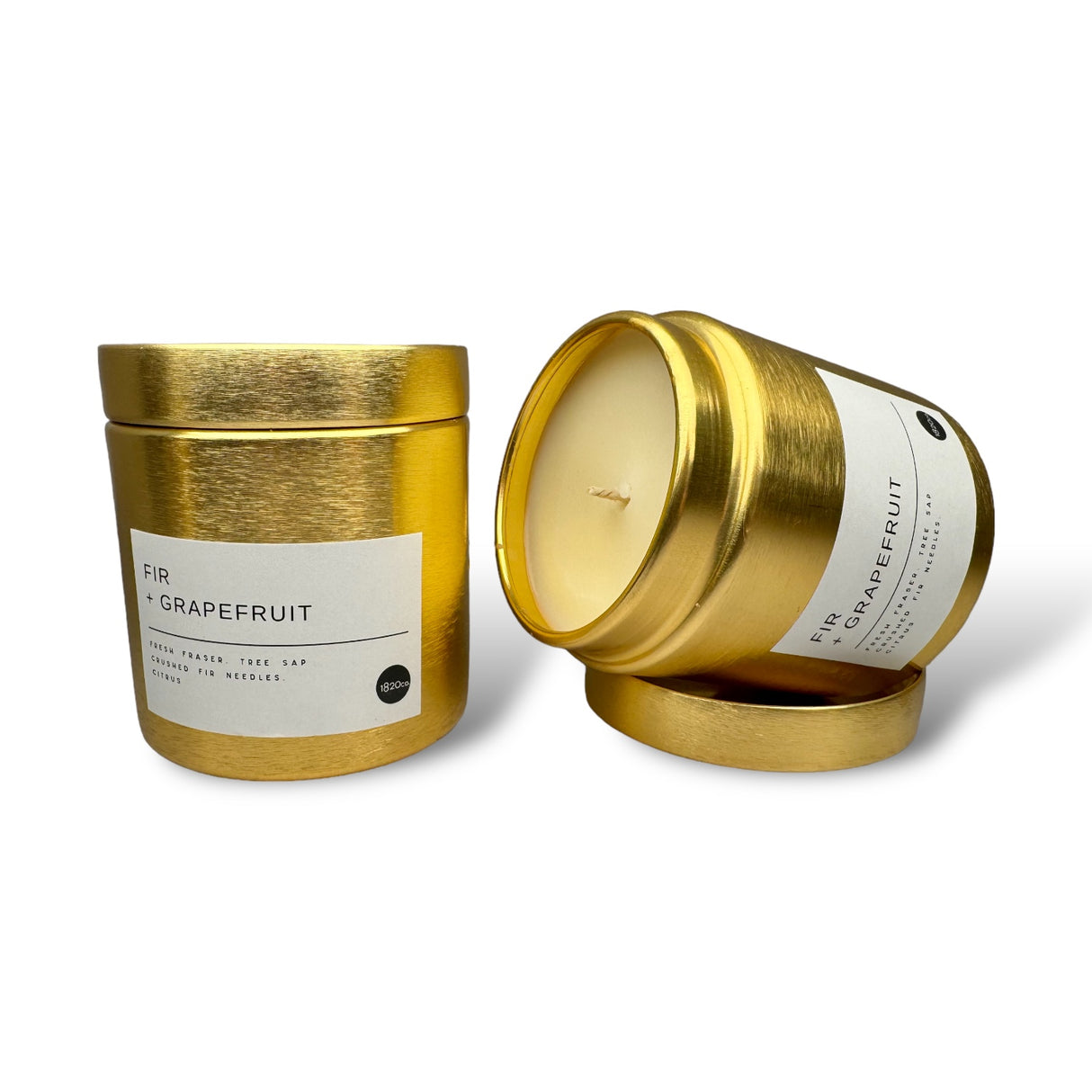 Limited Edition Brushed Gold Holiday Candles