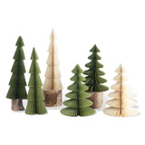 Handmade Recycled Paper Honeycomb Trees with Magnetic Closure