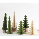 Handmade Recycled Paper Honeycomb Trees with Magnetic Closure