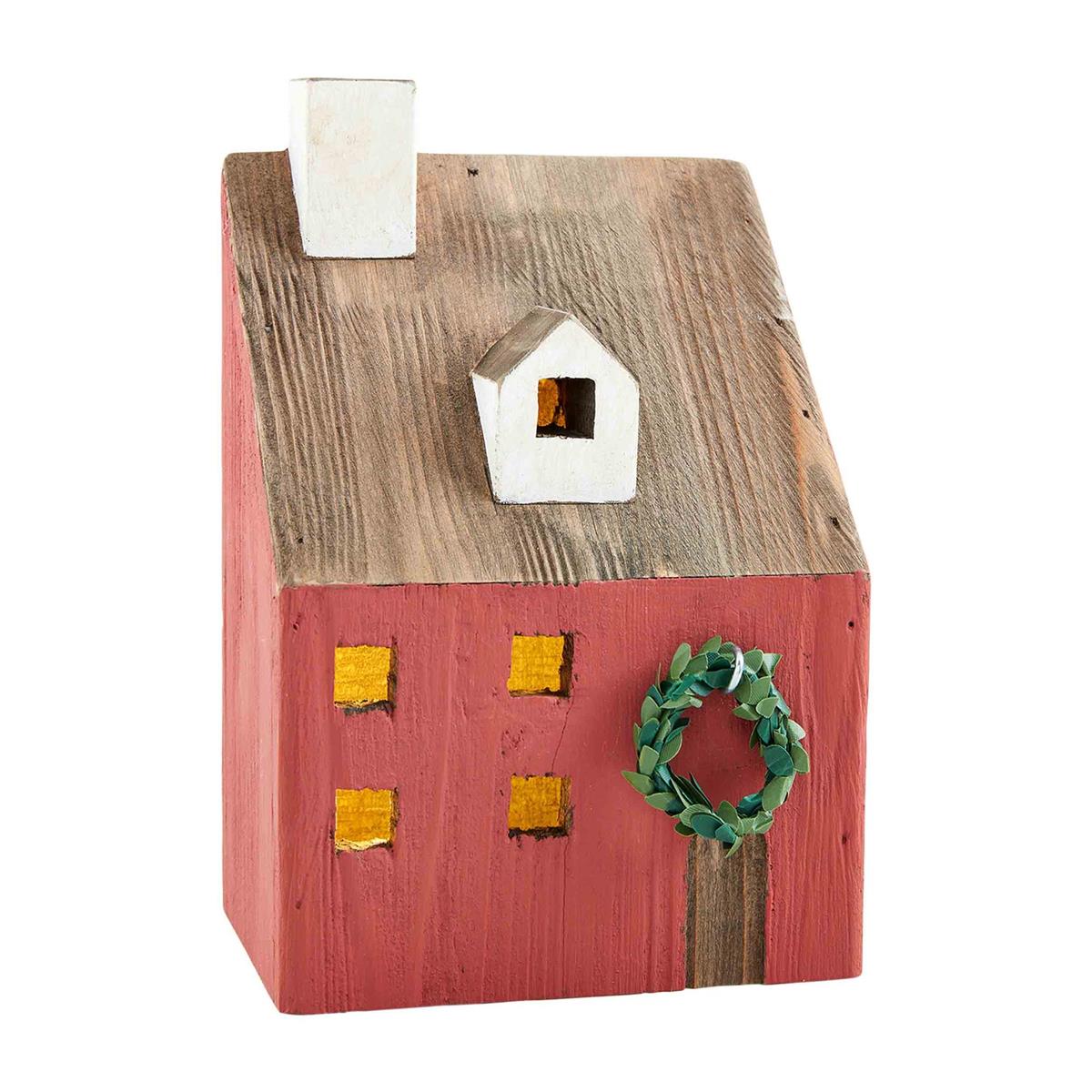 Light-Up Wooden Christmas Houses