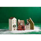 Light-Up Wooden Christmas Houses