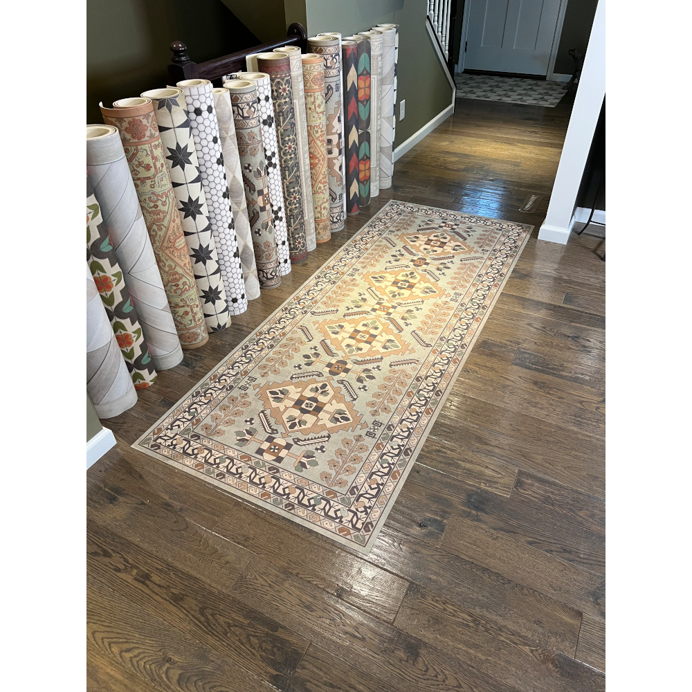 Persian Bazaar Hamadan Sadiqs Vinyl Rug - Thumbnail 4