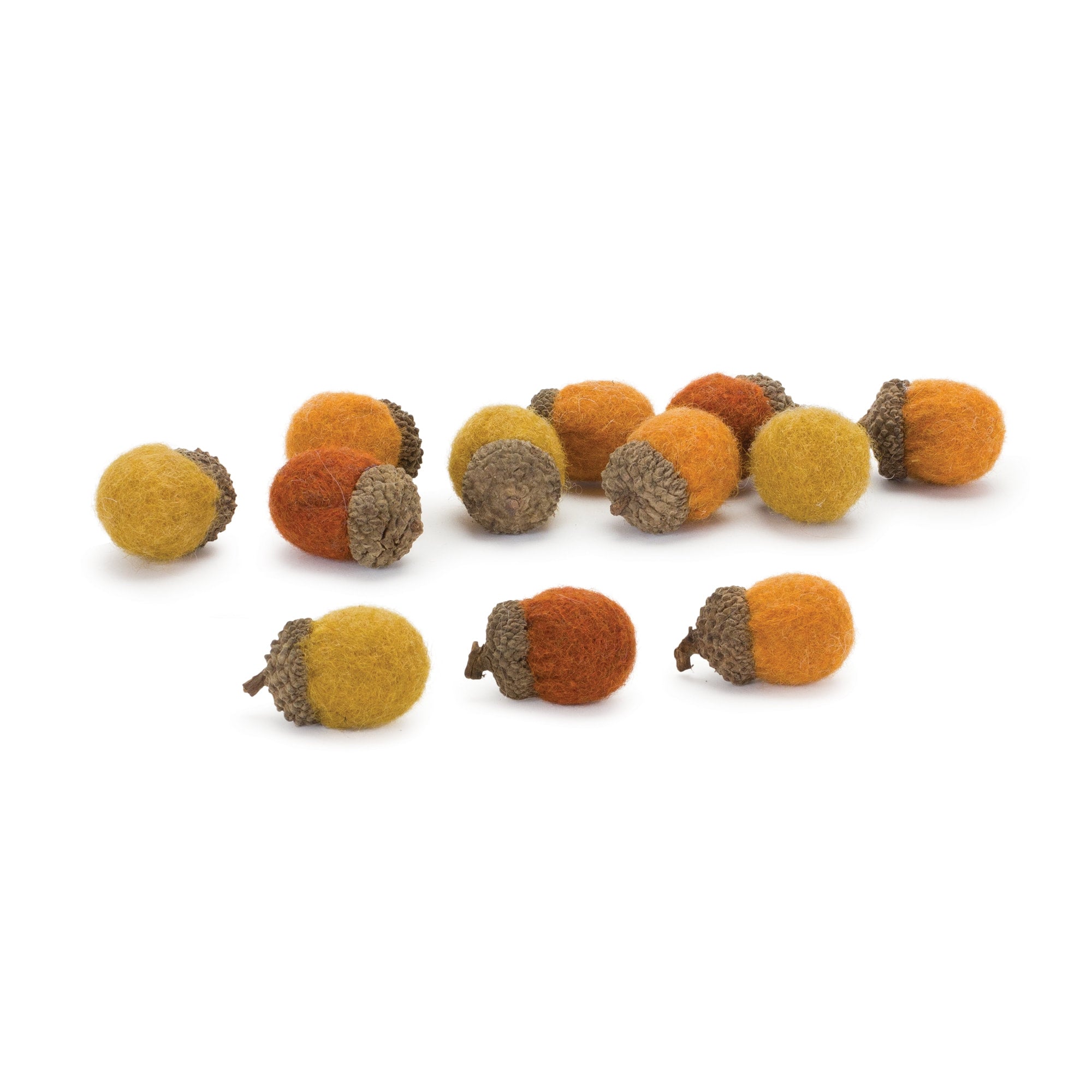 Rust and Cinder Felt Acorns - Thumbnail 2