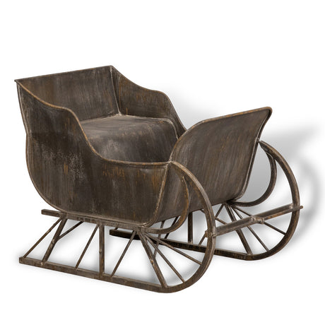 Metal Distressed Open Sleigh