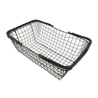 Vintage 1960's Wire Hand Basket