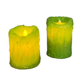 Handmade Halloween Flameless Pillar Candles