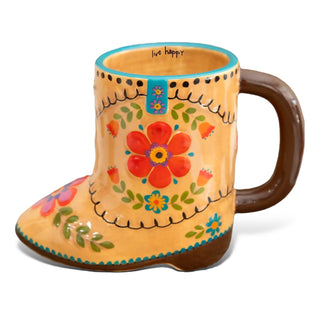 Betty the Boot Folk Art Coffee Mug