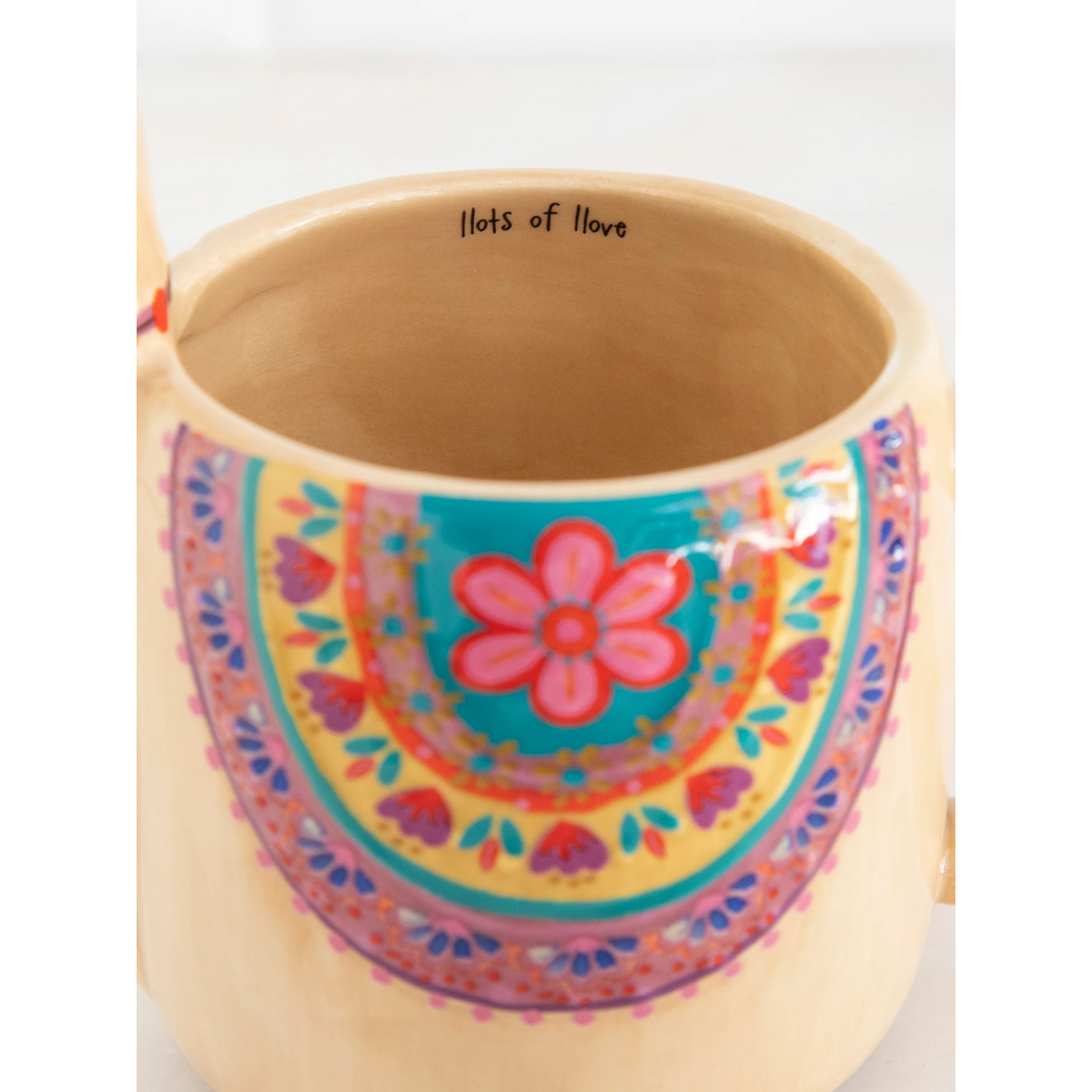 Lorelai The Llama Folk Art Coffee Mug