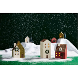 Light-Up Wooden Christmas Houses