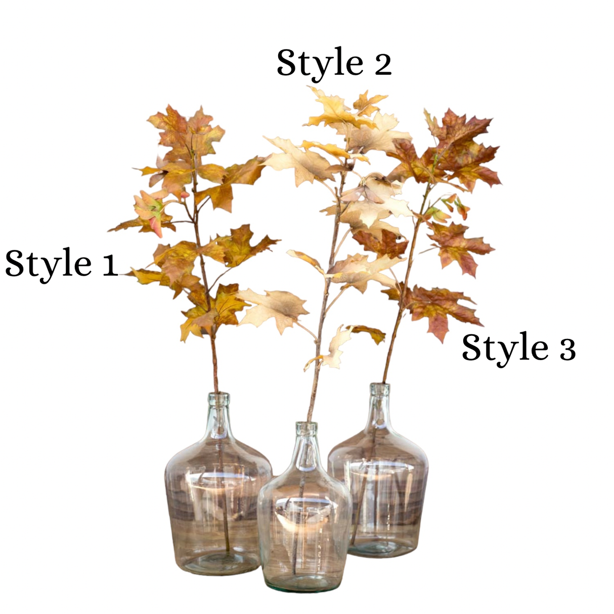 Crafted Autumn Leaves Stems