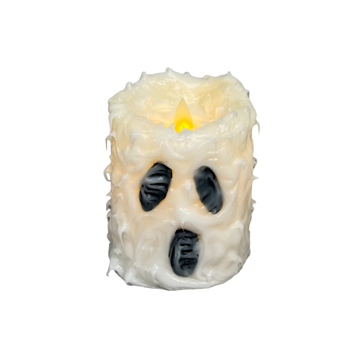 Handmade Halloween Flameless Pillar Candles