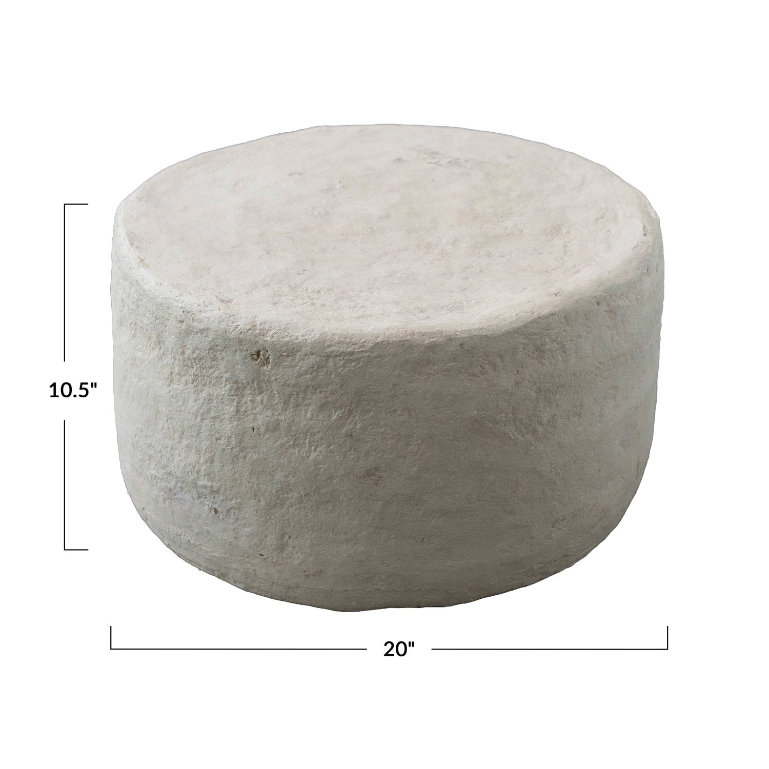 Handmade Paper Mache Stool Table