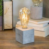 Decorative Table Light with Cement Base