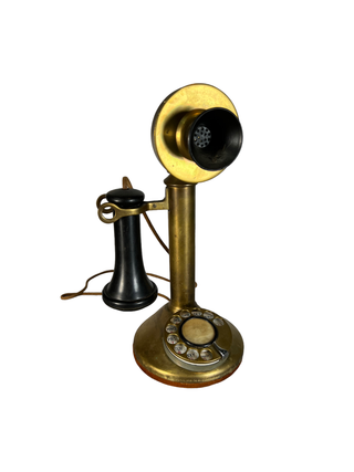 Vintage Brass Candlestick Telephone