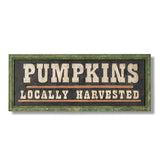 Raised Wood Pumpkin Sign