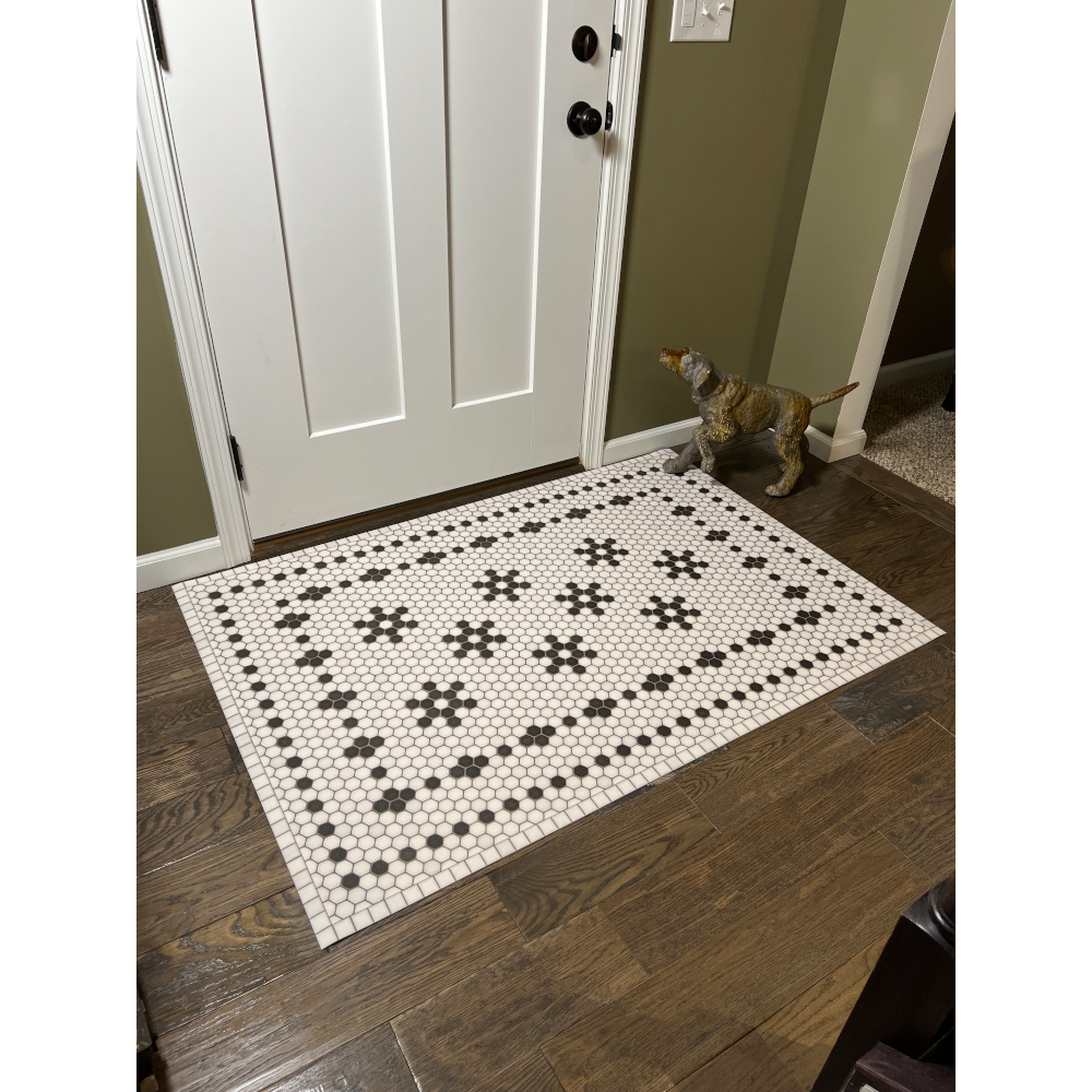 Mosaic B Clemont Avenue Vinyl Rug - Thumbnail 4