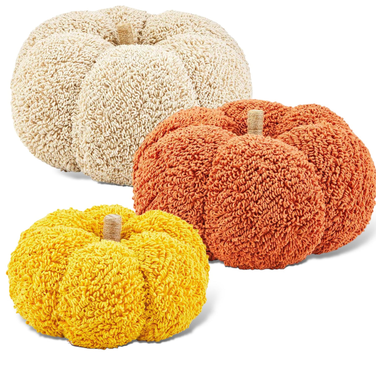 Tufted Cotton Pumpkin Sitters