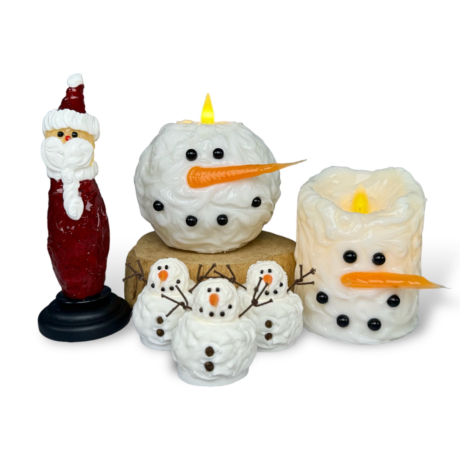 Handmade Flameless Christmas Candles - Thumbnail 2