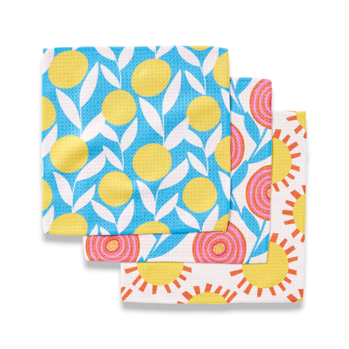 Parade Sunny Geometry Dishcloths | 3-Pack