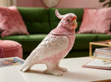 Pink Ceramic Cockatoo Lidded Jar