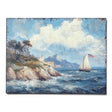 patriotic sailboat wall art coastal framed print american flag nautical decor