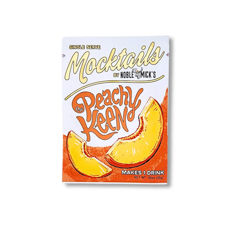 peach mocktail drink mix single serve packet noble micks peachy keen craft mocktail
