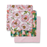 Peony Paradise Geometry Dishcloths | 3-Pack