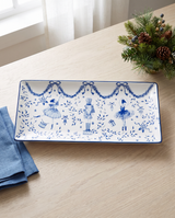 Blue & White Nutcracker Ballet Ceramic Tray