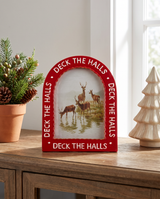 Deck the Halls Arched Ceramic Photo Frame