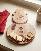 Snowman Mango Wood Serving Board