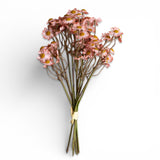 pink artificial chamomile flowers bundle small faux daisy stems for spring home decor