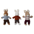 plush bunny toy dressed in clothes soft stuffed rabbit decorative bunny doll three styles