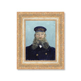portrait of the postman wall art framed vintage figure painting by petal lane home