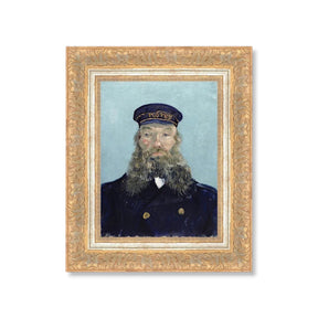 portrait of the postman wall art framed vintage figure painting by petal lane home