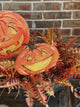 Ghost and Pumpkin Metal Stake Sign