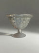 Embossed Mercury Glass Footed Bowl | 2 Sizes