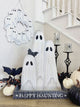 Ghost Wreath PVC Door Hanger