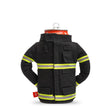 Puffin Backdraft firefighter insulated can cooler with reflective safety stripes for 16 oz cans and 12 oz bottles.