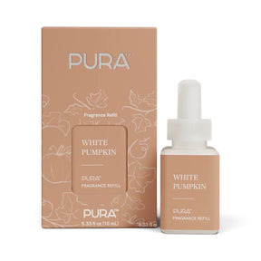 Pura White Pumpkin fragrance refill with cinnamon, ginger, black apple, sandalwood and amber scent