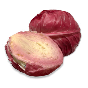 Purple cabbage coin purse with zipper closure, 5 inch round novelty vegetable pouch