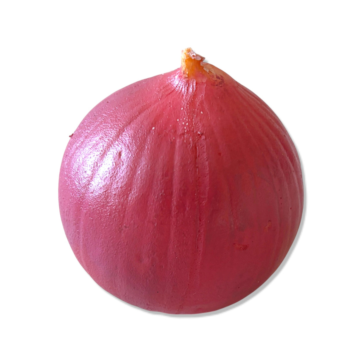 Purple onion shaped coin pouch with zipper closure, 3 inch round novelty purse