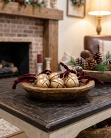 Red Velvet Gold Jingle Bell Hanger