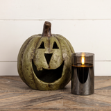 Black Glass 3D Flame Candle