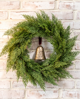 Antique Gold Bell with Velvet Loop