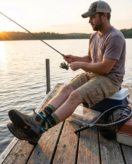 Master Baiter Fishing Men's Crew Socks