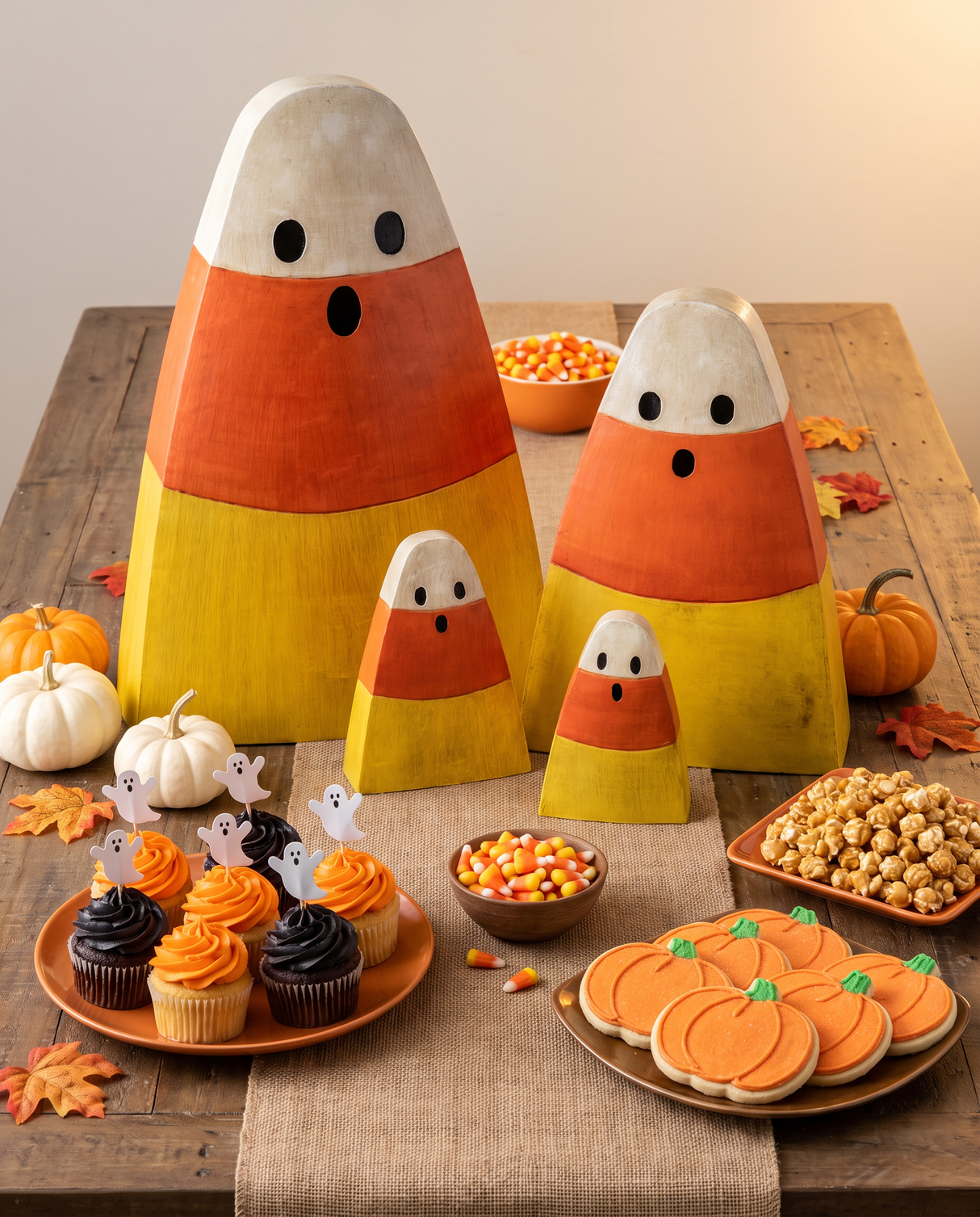 Metal Candy Corn Figurine